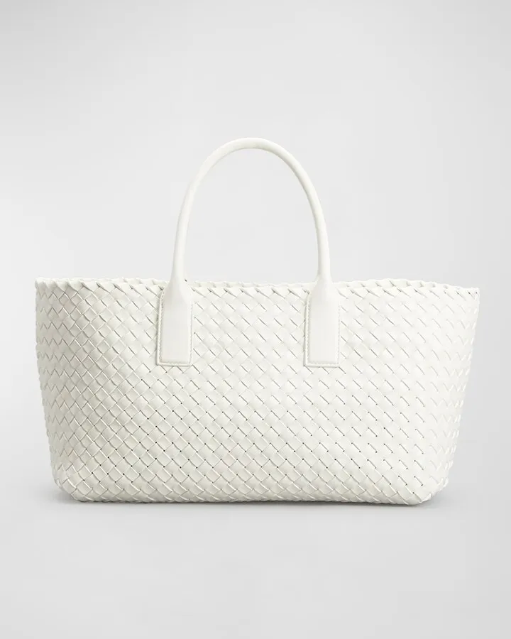 Cabas Small Intrecciato Lambskin Tote Bag