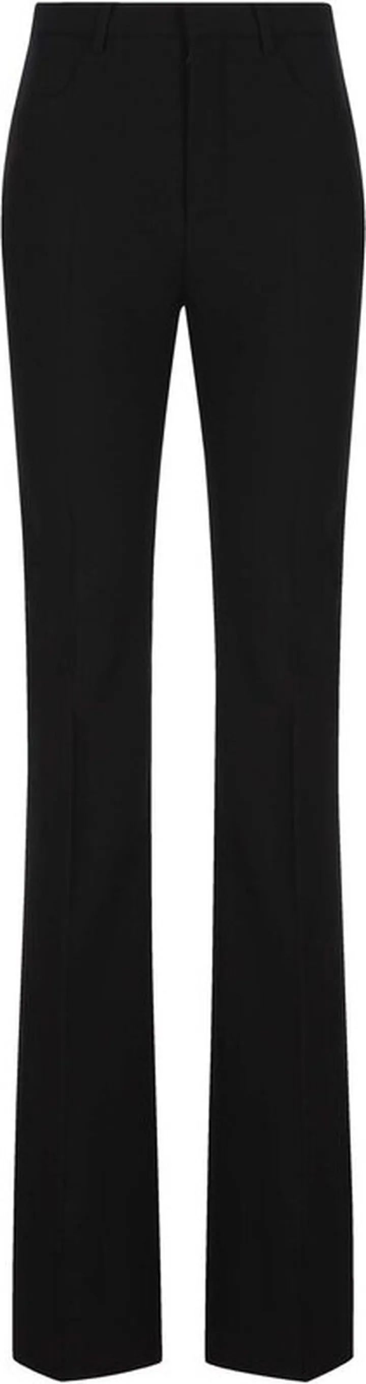 Saint Laurent High Waist Straight Leg Trousers