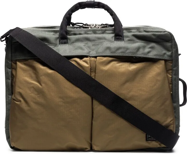 Zip-Pockets Canvas Briefcase