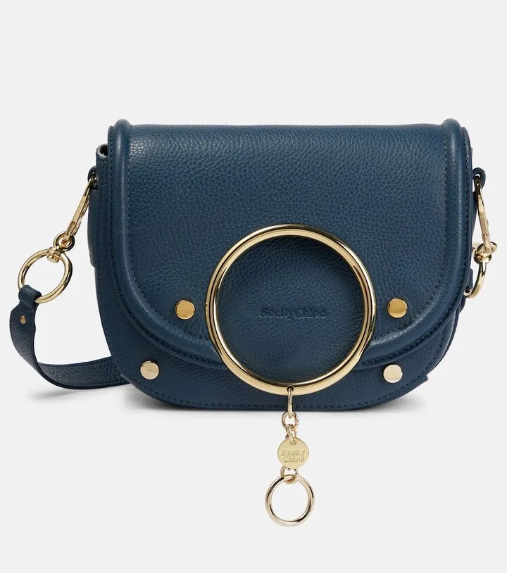 Hana Small leather shoulder bag