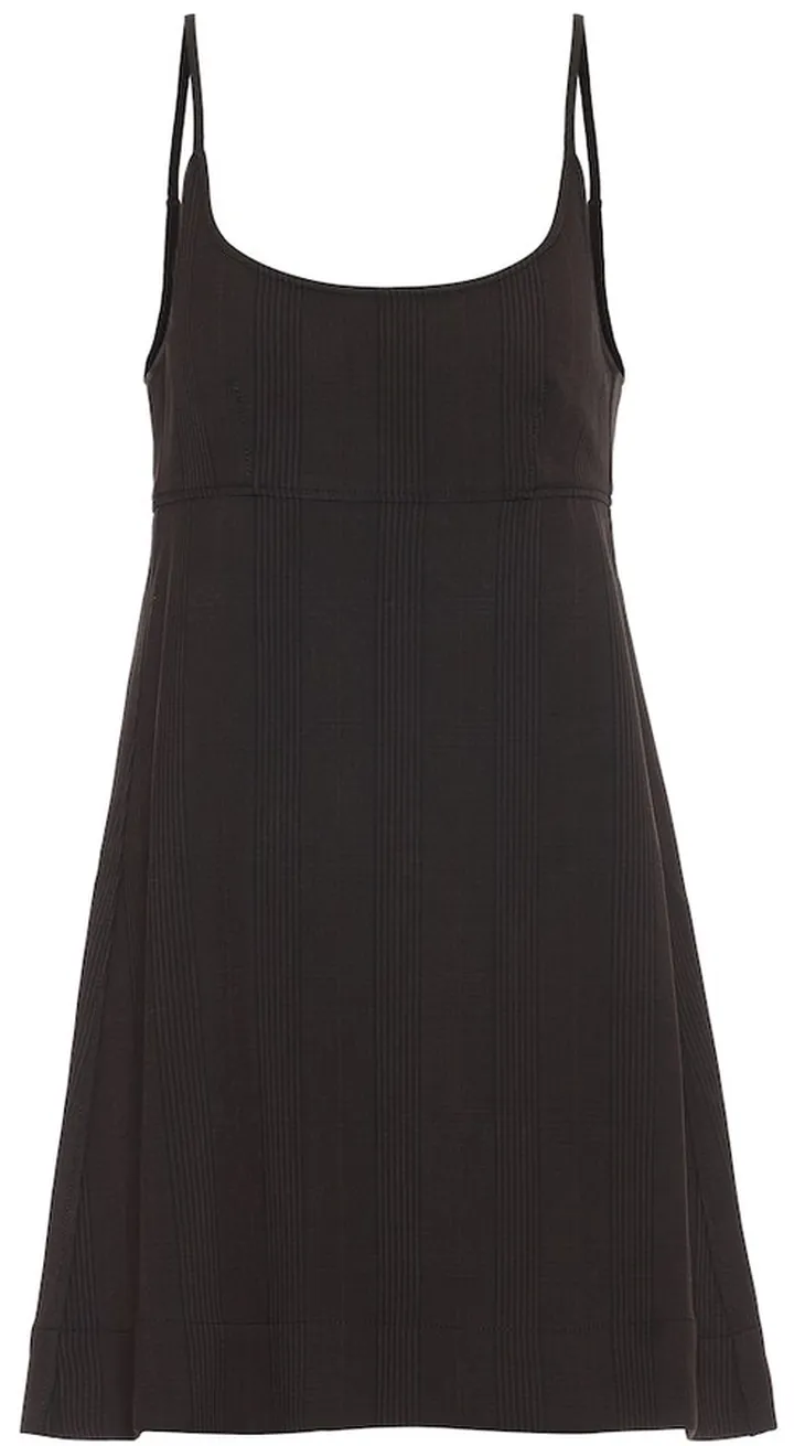 Checked jersey dress