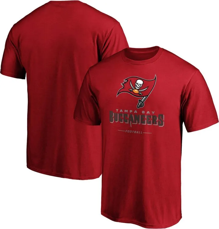 Men's Red Tampa Bay Buccaneers Big and Tall Team Lockup T-shirt