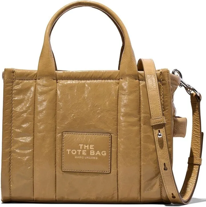 Crinkled Leather Tote Bag
