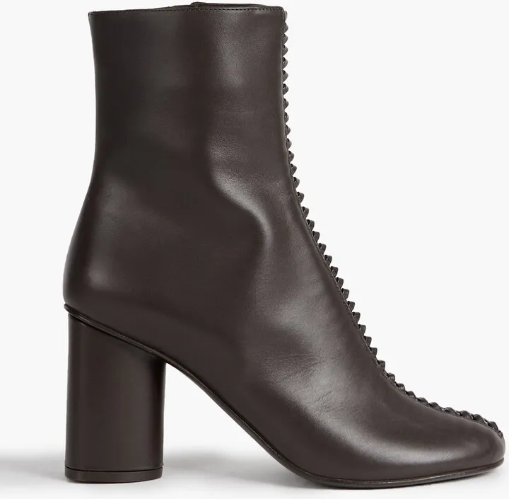 Joy knotted leather ankle boots
