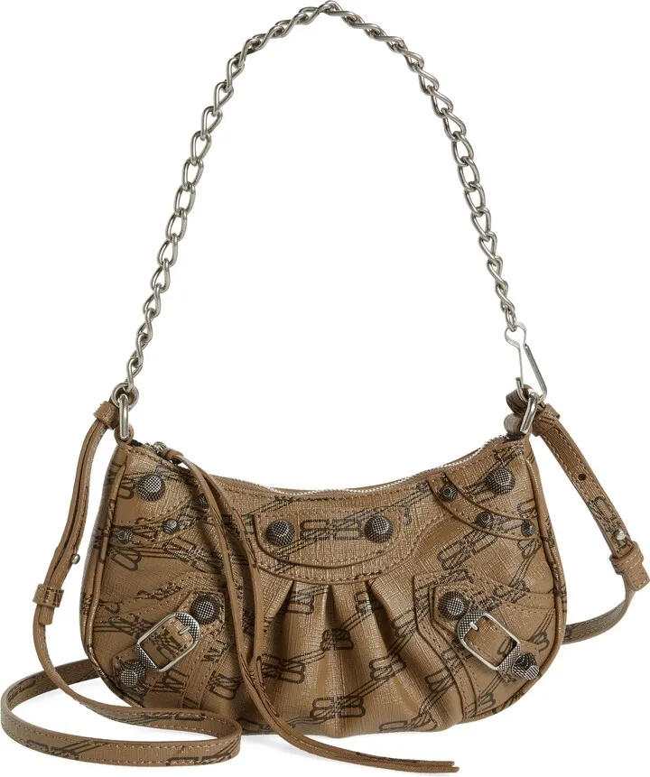 La Cagole Coated Canvas Crossbody Bag