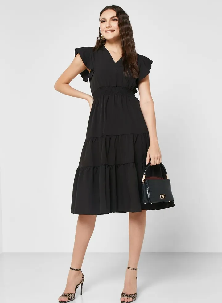 Tiered A-Line Dress