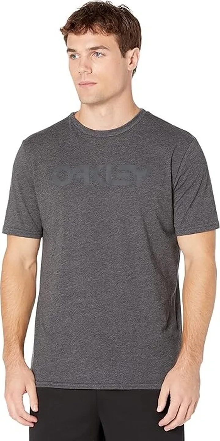 Oakley Mark II 2.0 Short Sleeve Tee (Jet Black Heather) Men's Clothing