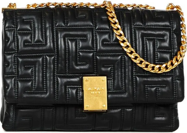 Balmain 1945 Quilted Meduim Soft Bag