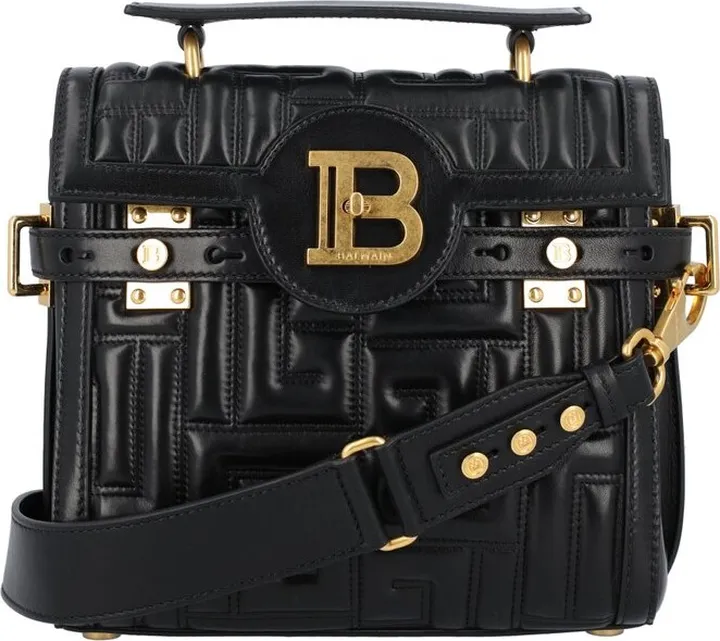 Balmain B-Buzz 23 Logo Plaque Crossbody Bag