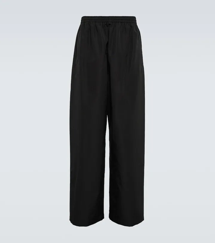 Technical wide-leg pants