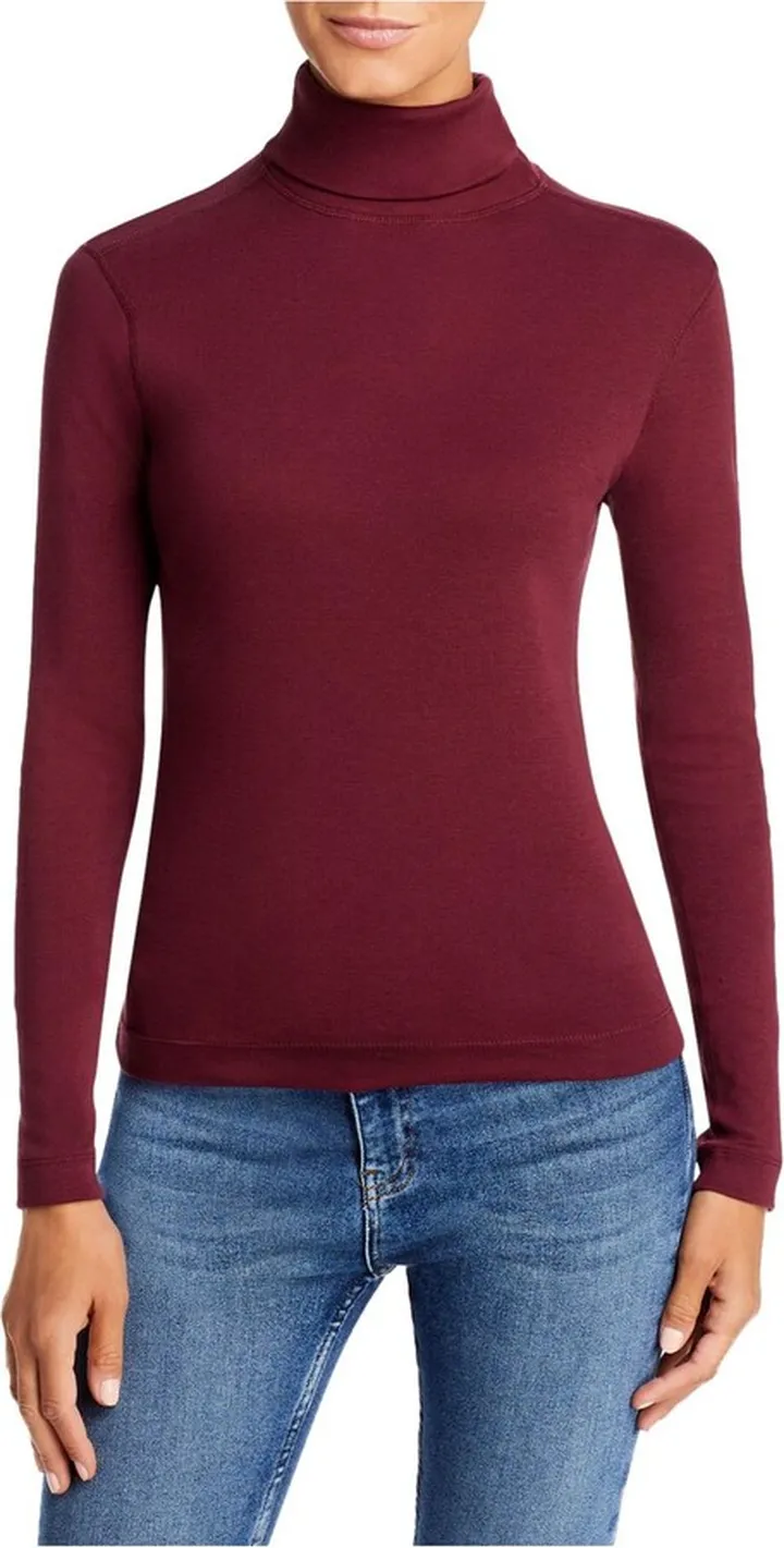 Womens Cotton Turtleneck Top