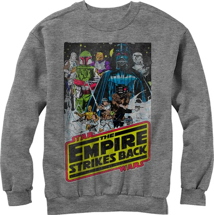 Men's Star Wars Movie Poster Sweatshirt - Athletic Heather - Small