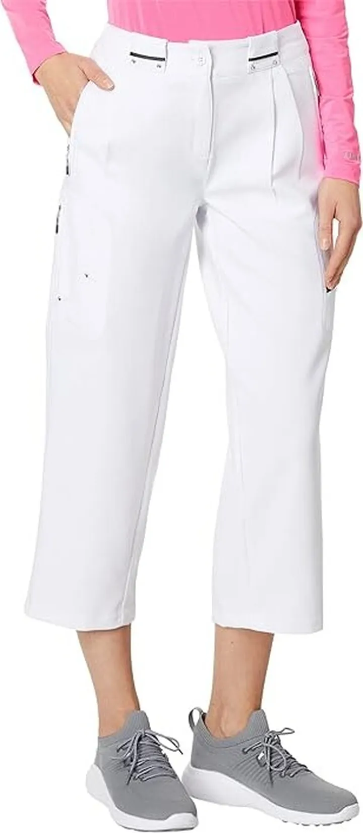 Jamie Sadock Elegante Mid Capris 35 (Sugar) Women's Casual Pants