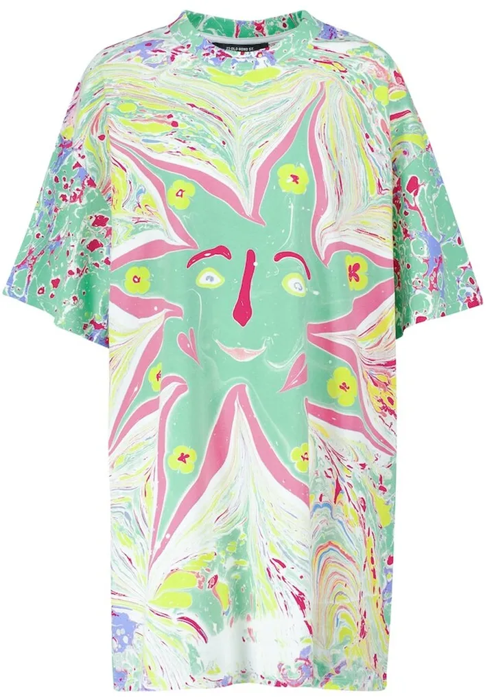 x Myfawnwy printed T-shirt dress