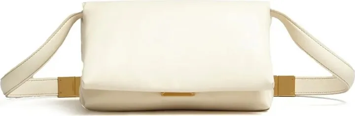 Small Prisma Bag In Ivory Leather