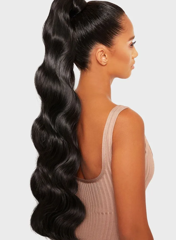 Grande Hollywood Wave 26 Inch Pony - Natural Black