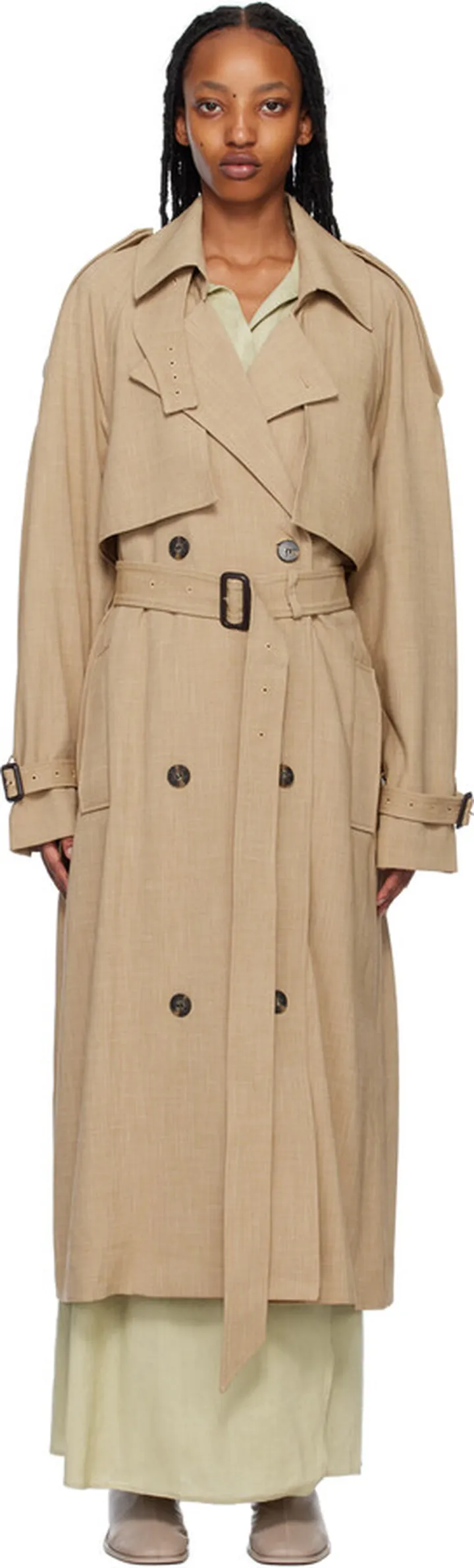 CAMILLA AND MARC Tan Fernando Trench Coat
