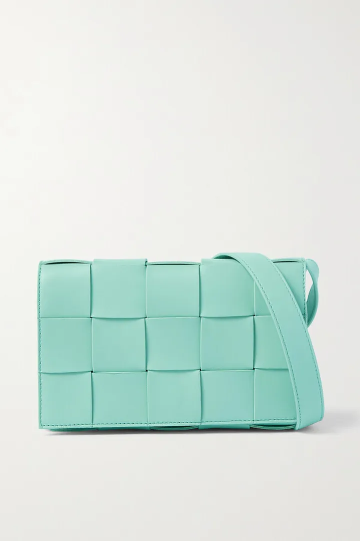 Bottega Veneta - Cassette Small Intrecciato Leather Shoulder Bag - Green