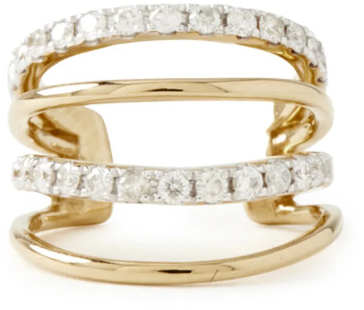 Diamond Cage Ear Cuff (Single)