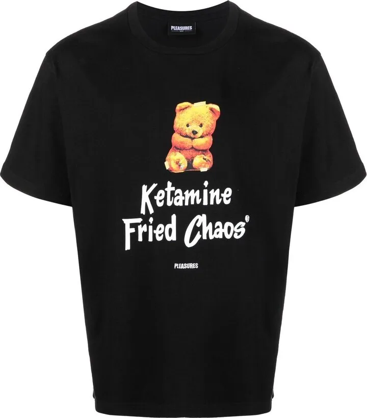 graphic slogan-print T-shirt