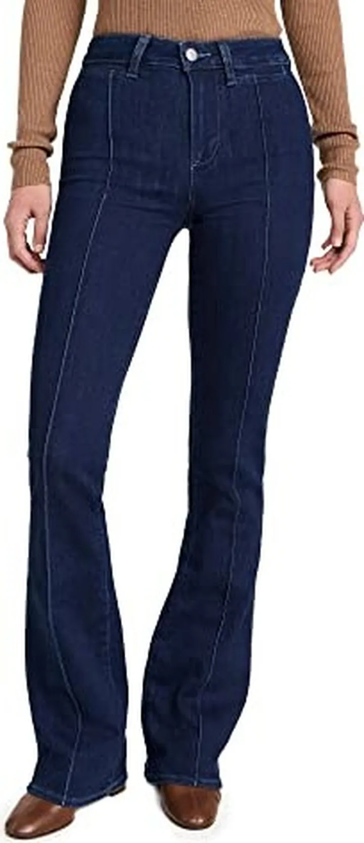 PAIGE Women's High Rise Laurel Canyon with Welt Pockets + Pintucks Joan Jeans
