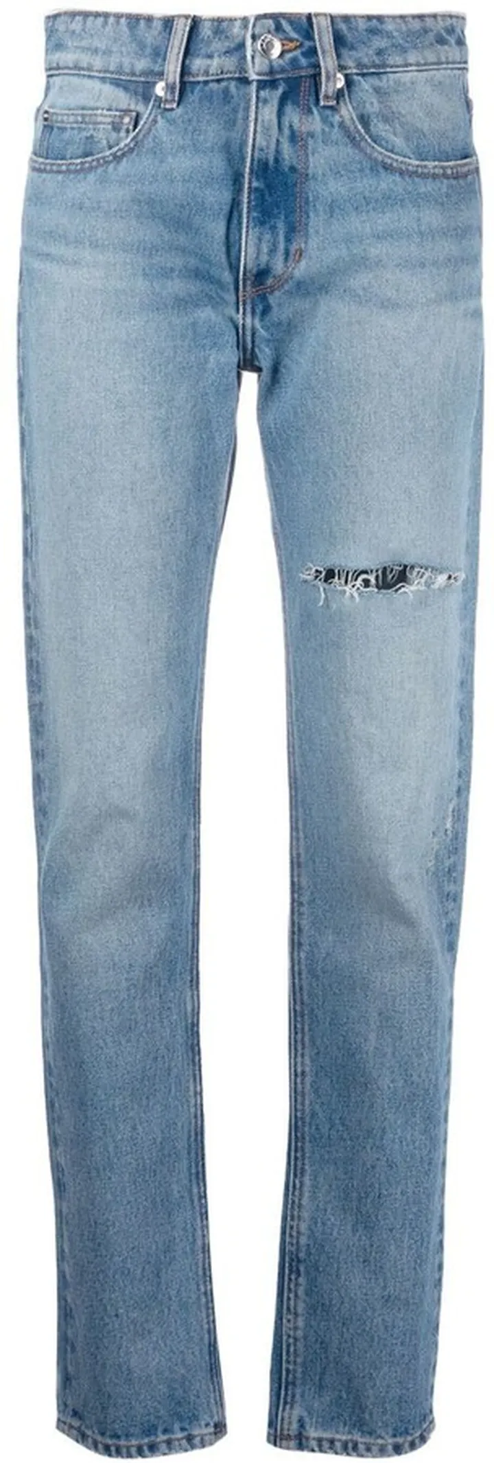 Laqua ripped slim-cut jeans
