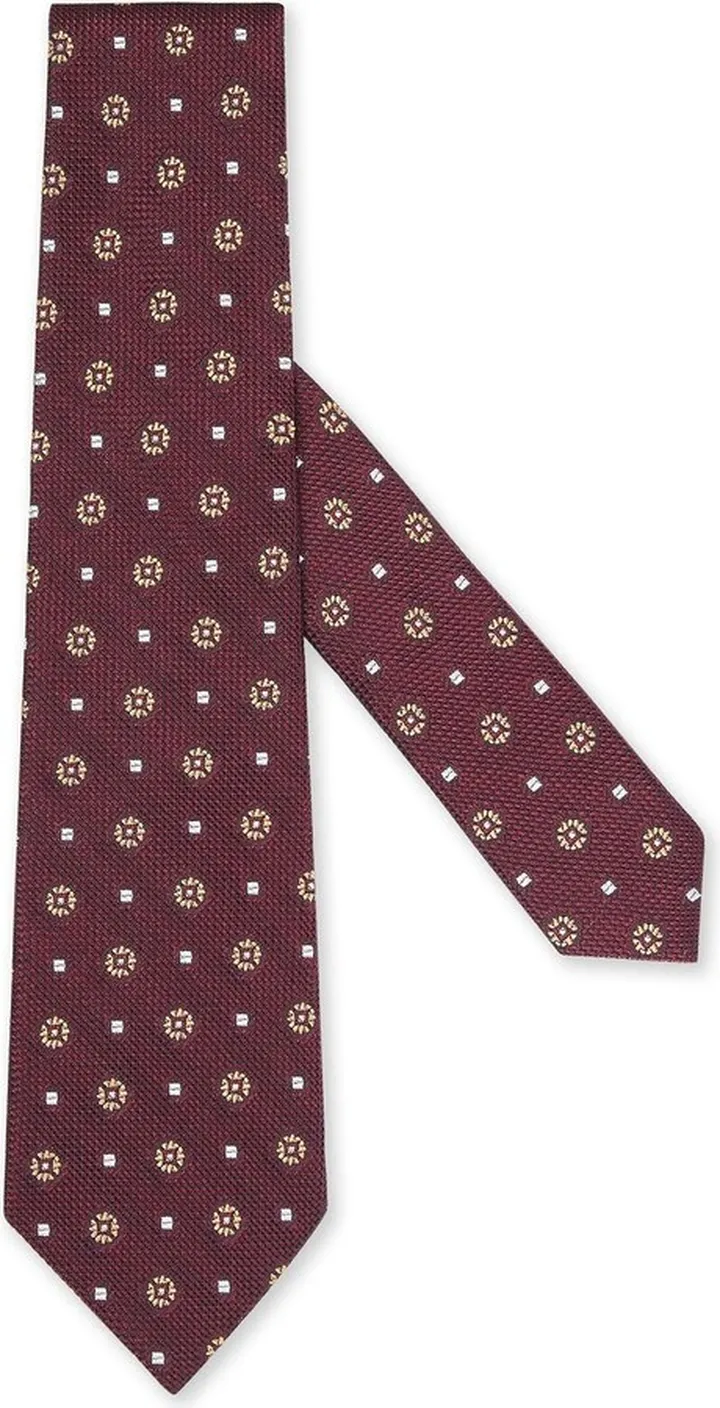 Grenadine silk printed tie
