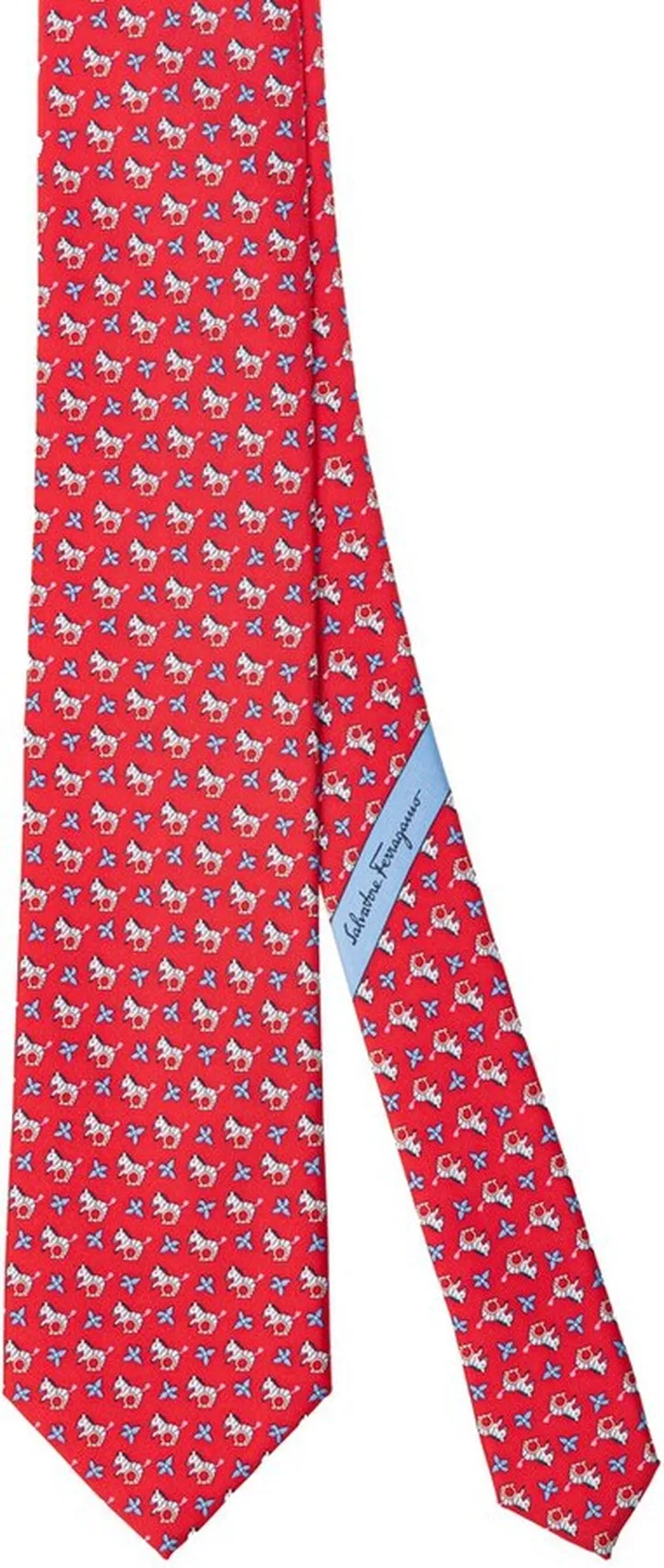 Salvatore Ferragamo Zebra Printed Tie