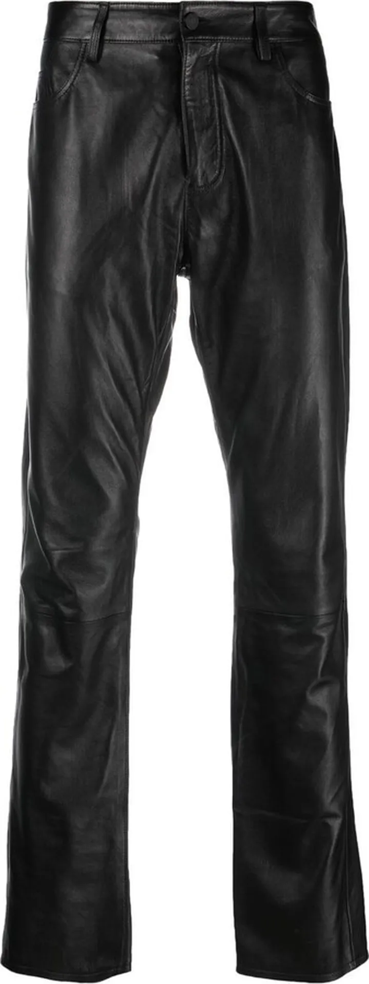 Straight-Leg Biker Trousers