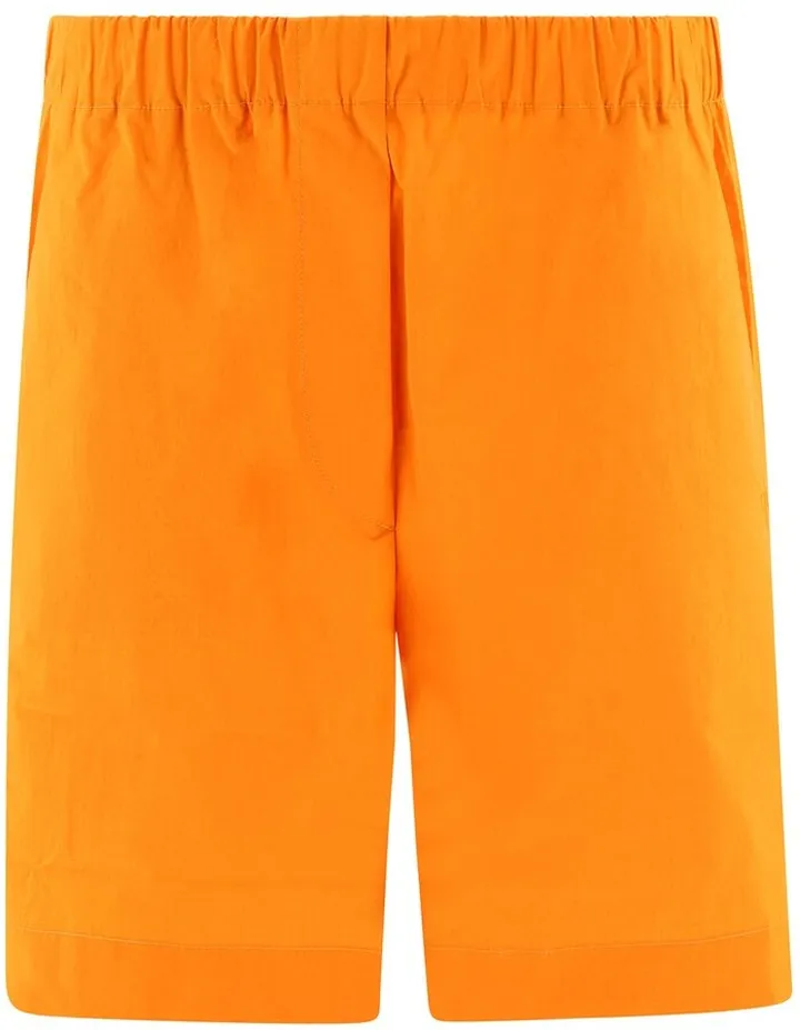 Nanushka High-Waist Logo Embroidered Shorts
