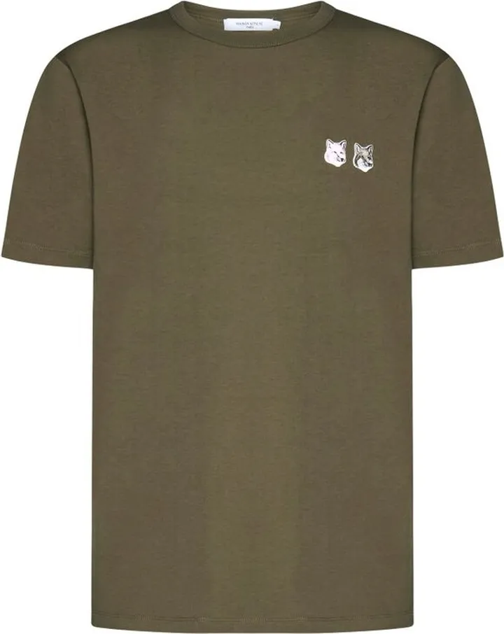 Maison Kitsuné Double Fox Head-Patch Crewneck T-Shirt