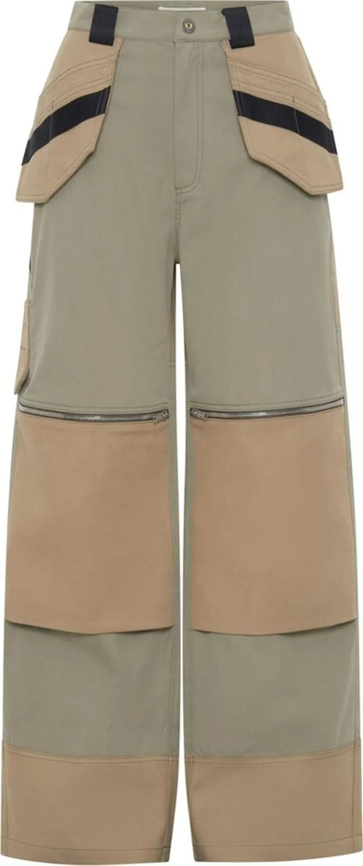 Workwear straight-leg trousers