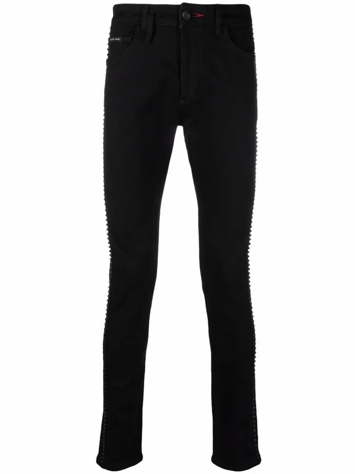 Spike-Studded Skinny Jeans