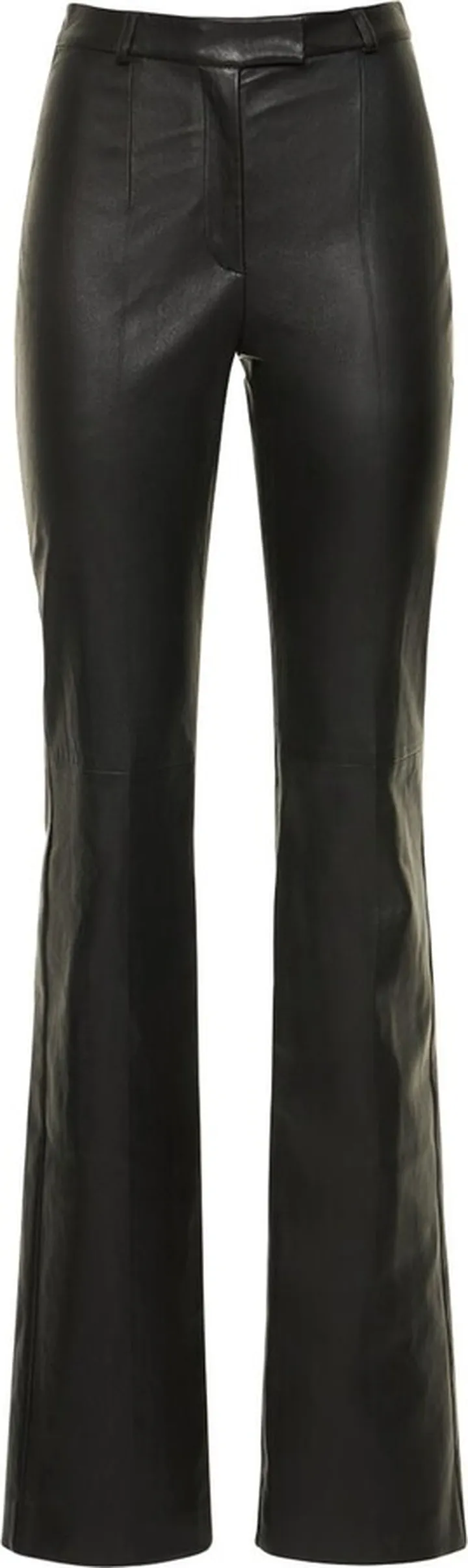 Yasmeen leather bootleg pants