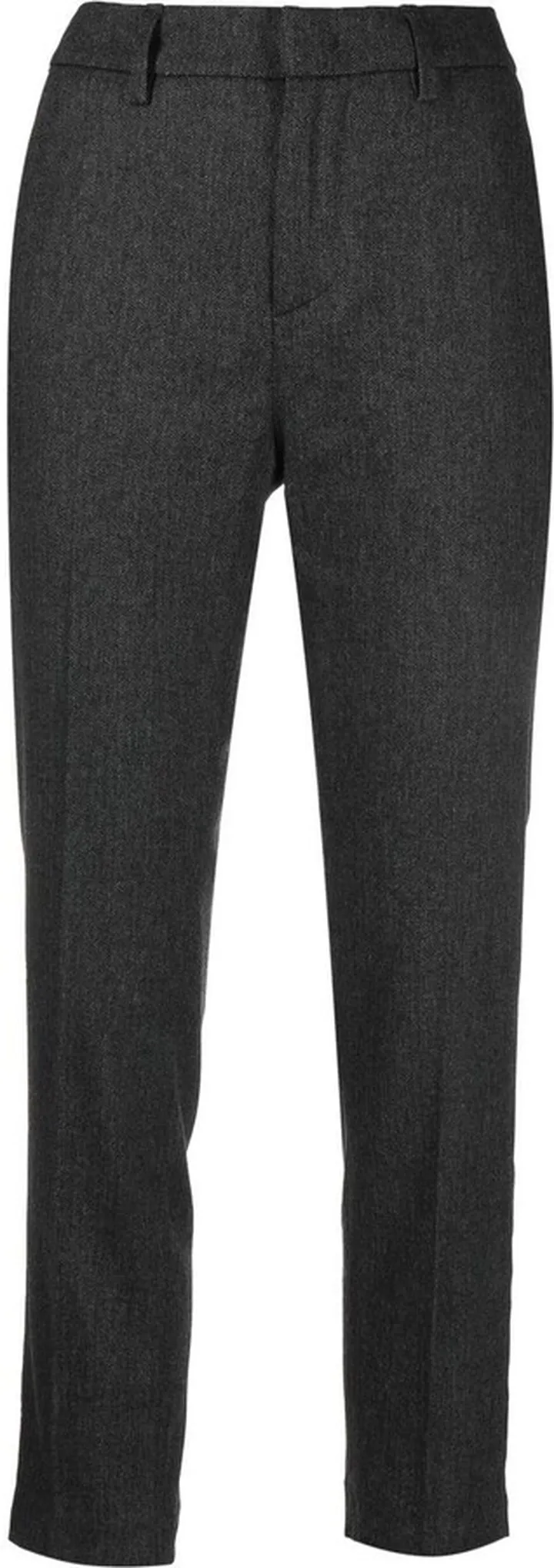 Mid-Rise Slim-Fit Trousers