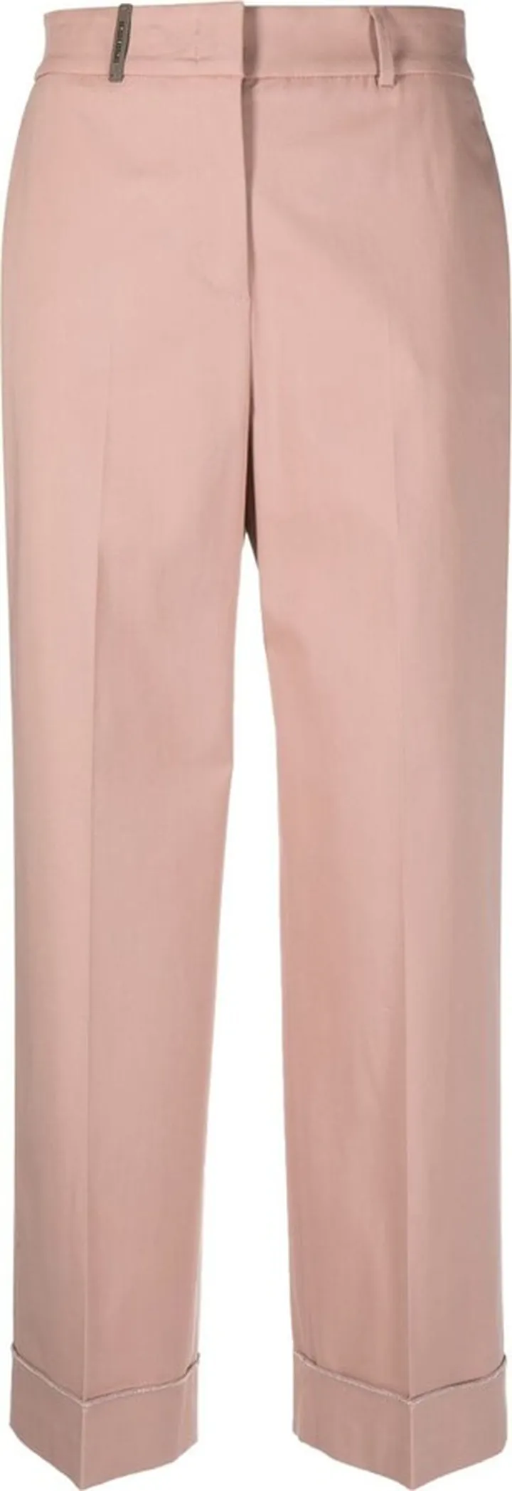 Cropped Straight-Leg Trousers