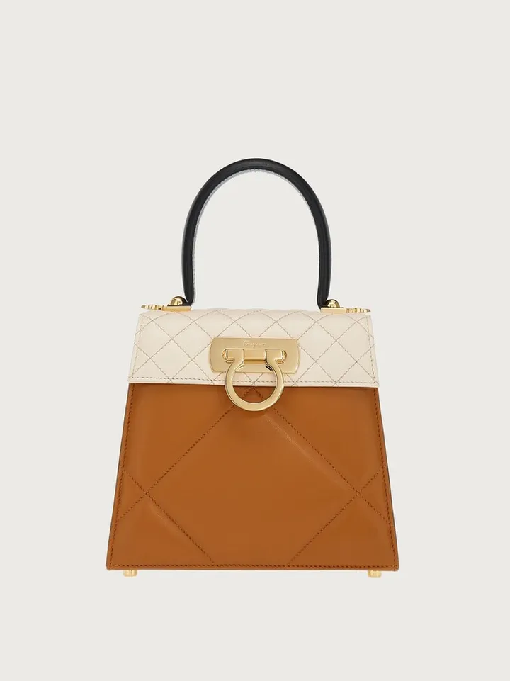 Ferragamo Women Iconic Top Handle (S) Beige