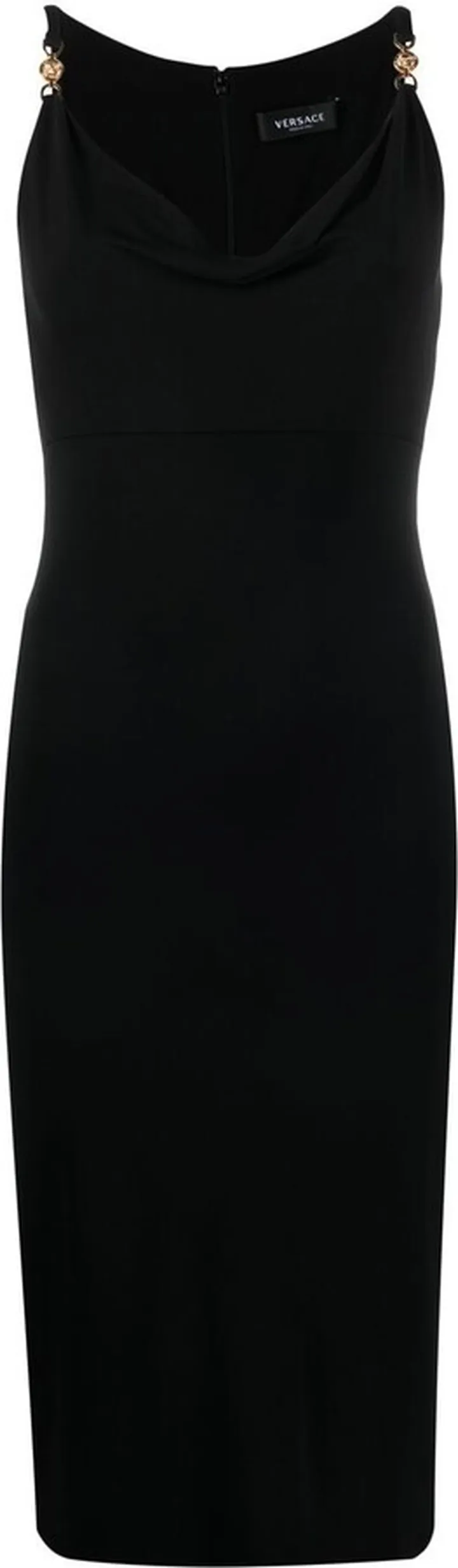 Medusa cowl-neck dress