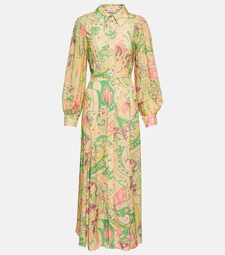 Georgina printed shirt dress