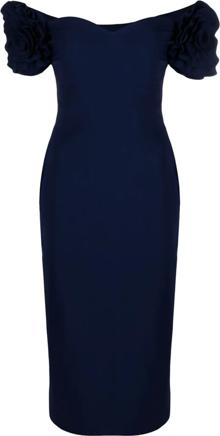 Flower-Shaped Sleeves Dress