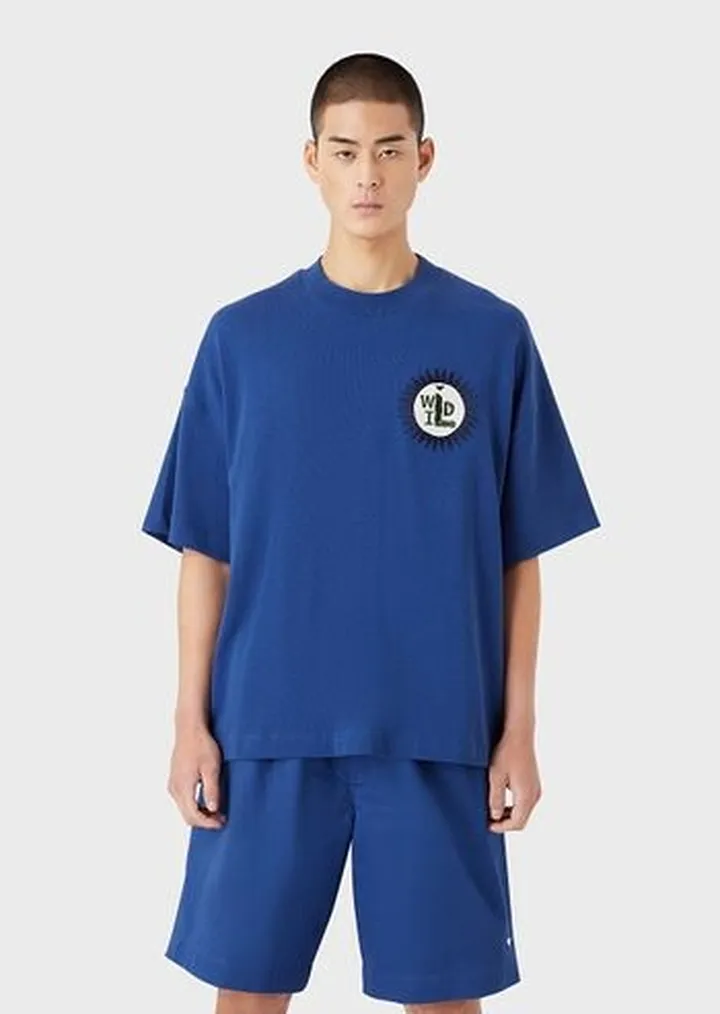 Sustainable Collection organic American jersey T-shirt with patch