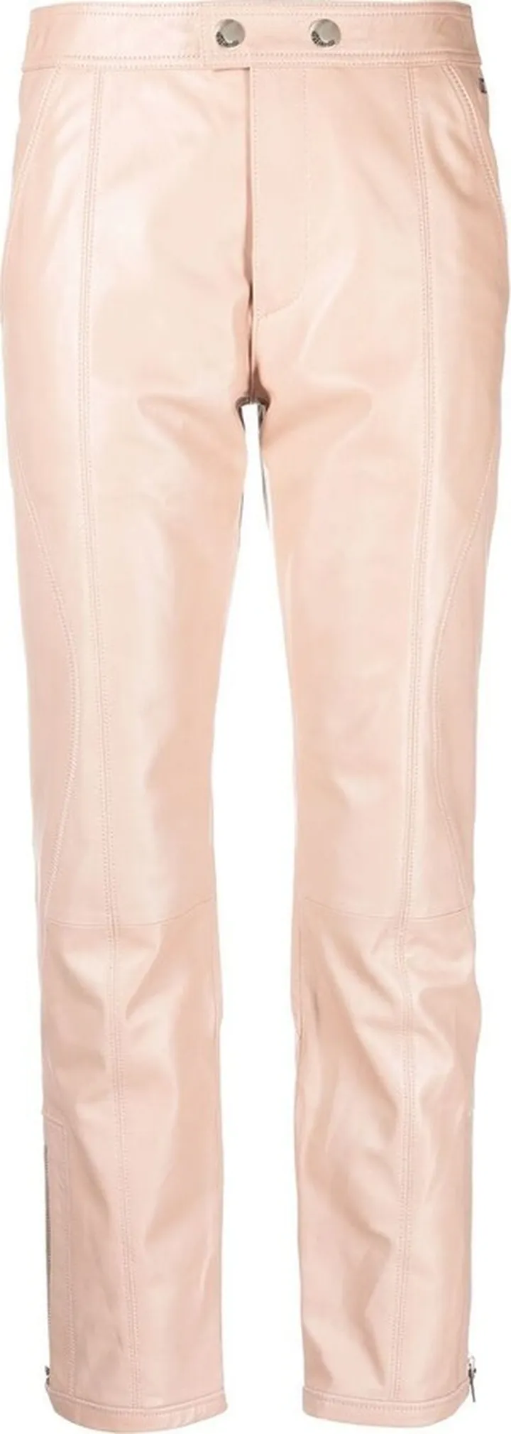 Cropped Leather Trousers