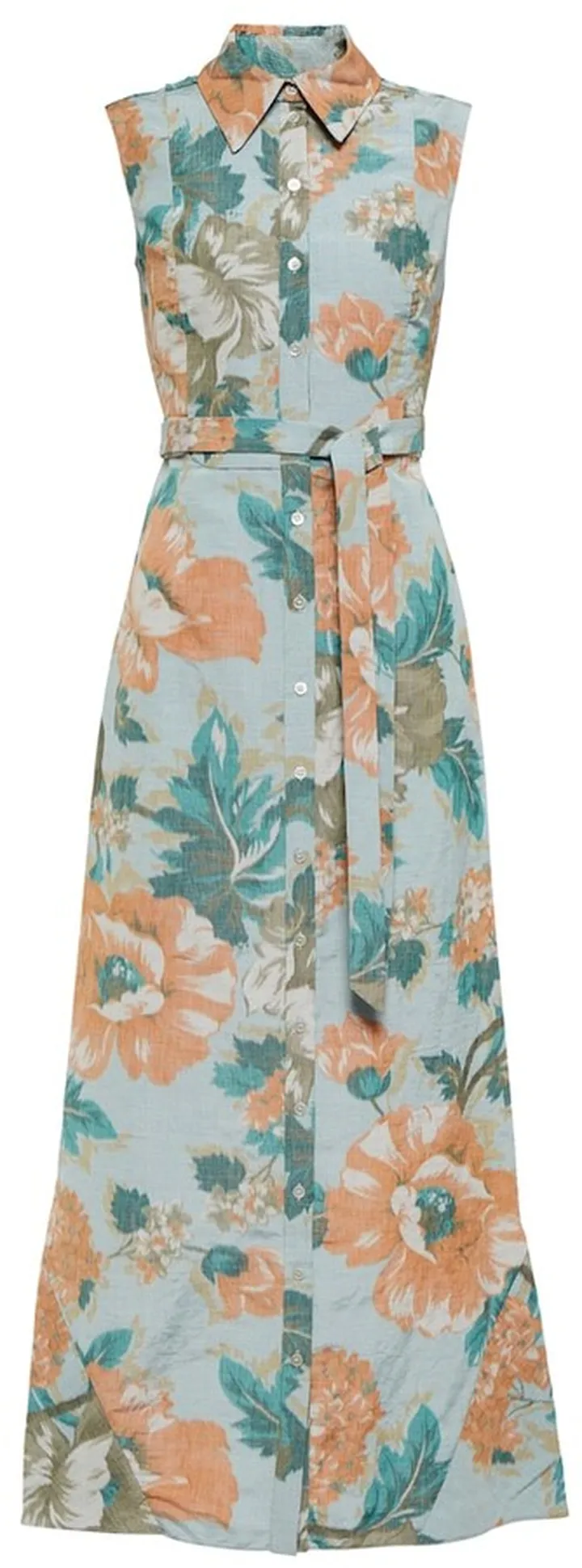 Mona floral cutout midi dress