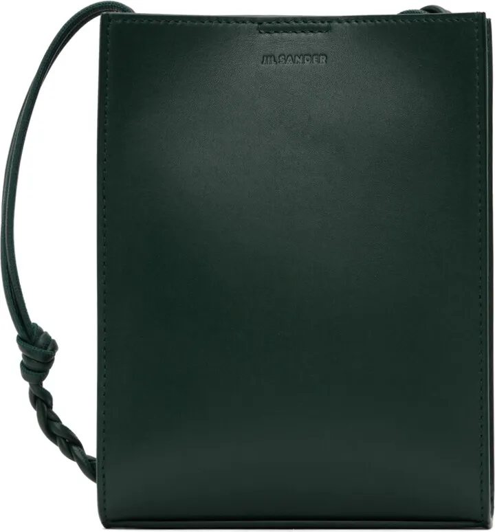 Jil Sander Green Small Tangle Shoulder Bag