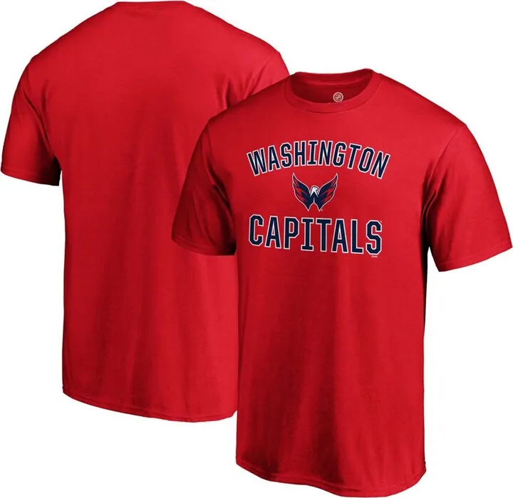 Men's Red Washington Capitals Team Victory Arch T-shirt