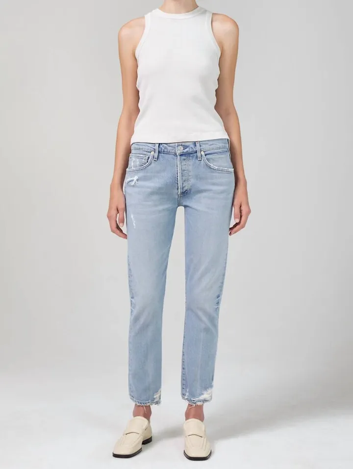 Emerson Slim Boyfriend Jean in Slushie