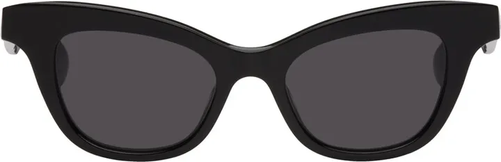 Alexander McQueen Black Cat-Eye Sunglasses