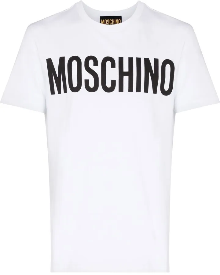 logo-print organic cotton T-shirt