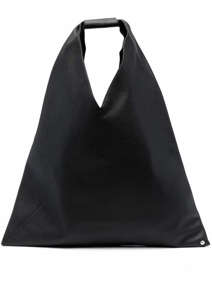 Contrasting-Stitch Tote Bag
