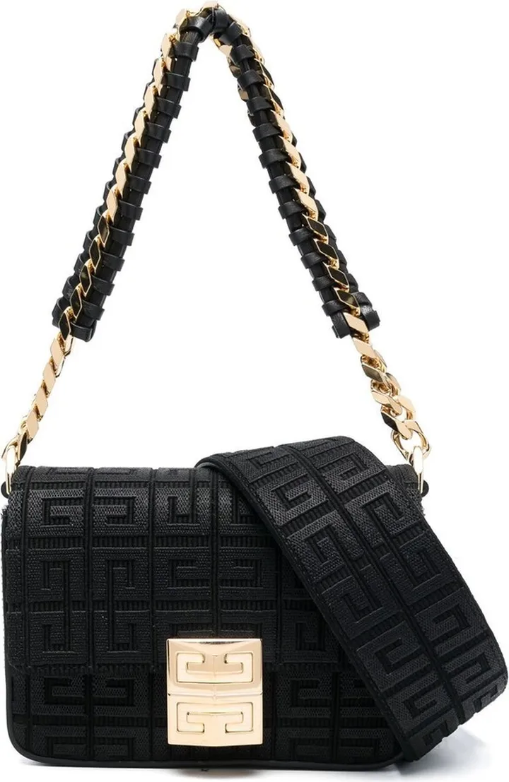 GIVENCHY- 4g Embroidered Canvas Small Shoulder Bag